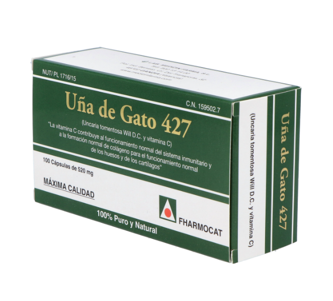 UÑA DE GATO 427 300 MGRS. 100 CAPSULAS - Centro Dietético Escaleritas